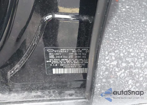 2022 Genesis G70 2.0T Rwd from USA, damaged, VIN KMTG34TA5NU098090